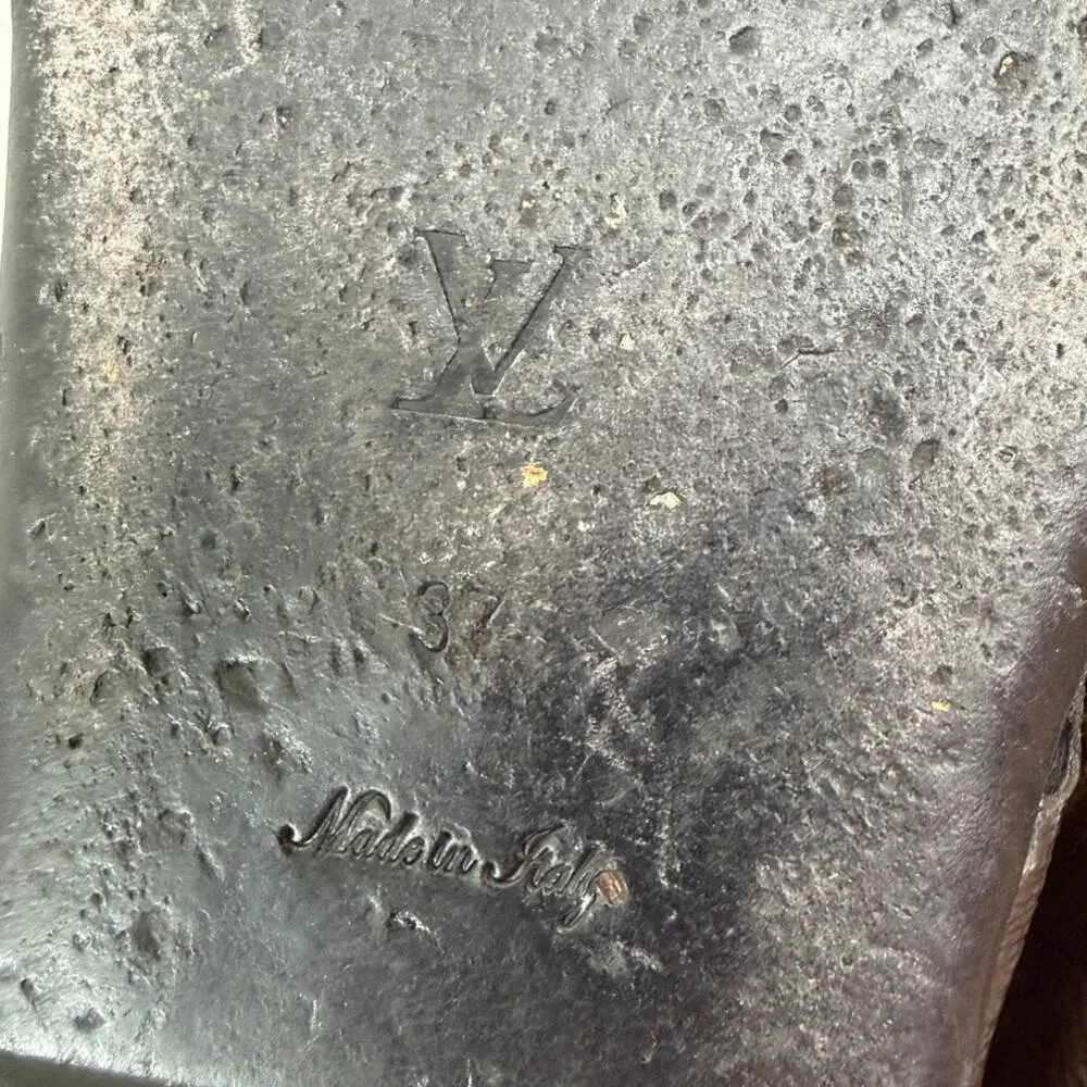 Louis Vuitton Monogram Flat Comfort Mule Sandals EU 37- US 7 - Picture 13 of 16